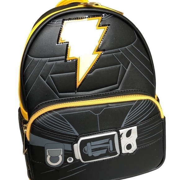 Loungefly DC Comics Black Adam Light Up Lightening Bolt Mini Backpack NWT - Picture 12 of 12
